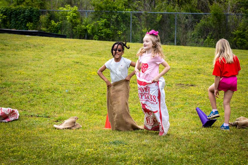 Elementary students enjoy field day